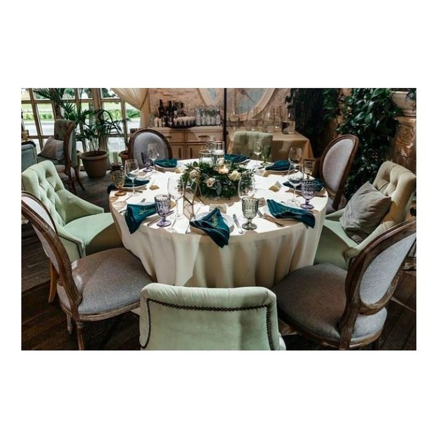 Салфетка габардин малахитовая - Фото миниатюра 4