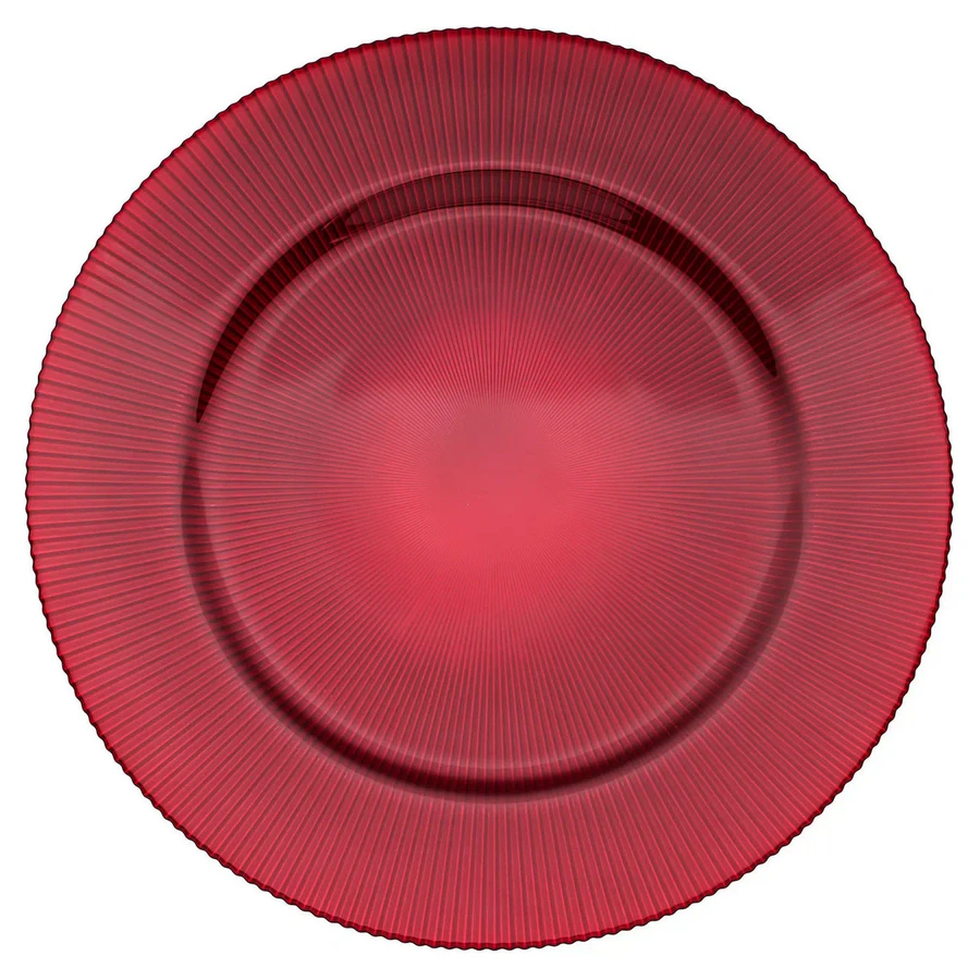 Подстановочная тарелка «Фере» красная - Фото основное 1