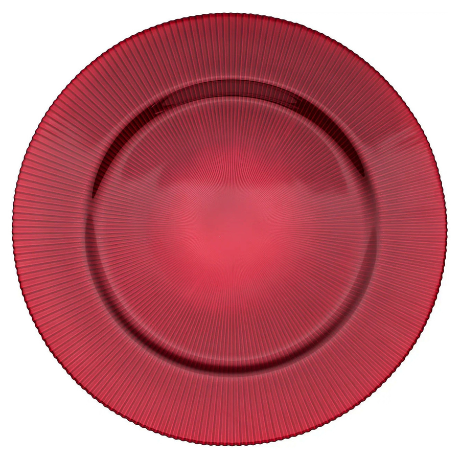 Подстановочная тарелка «Фере» красная - Фото основное 1