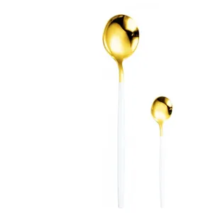 Десертная ложка  «Изи» золото с белым - Фото 2