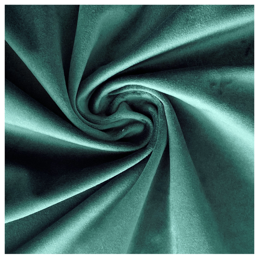 Скатерть прямая широкая бархатная изумрудная - Фото миниатюра 2