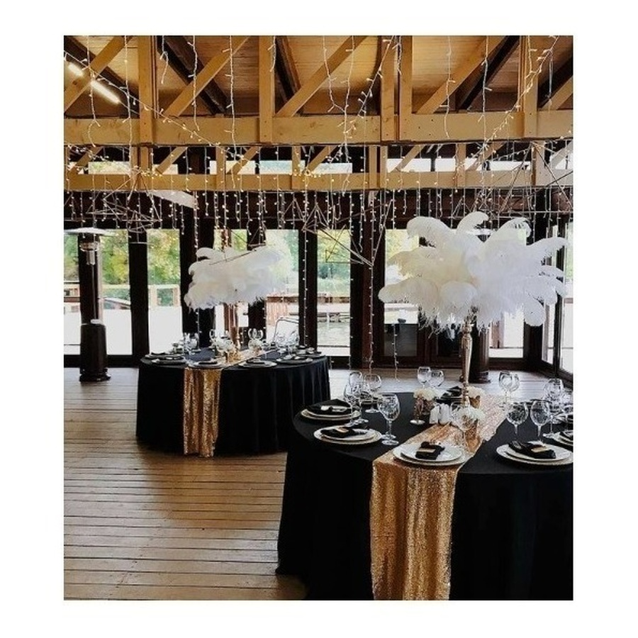 Скатерть прямоугольная габардин черная - Фото миниатюра 2