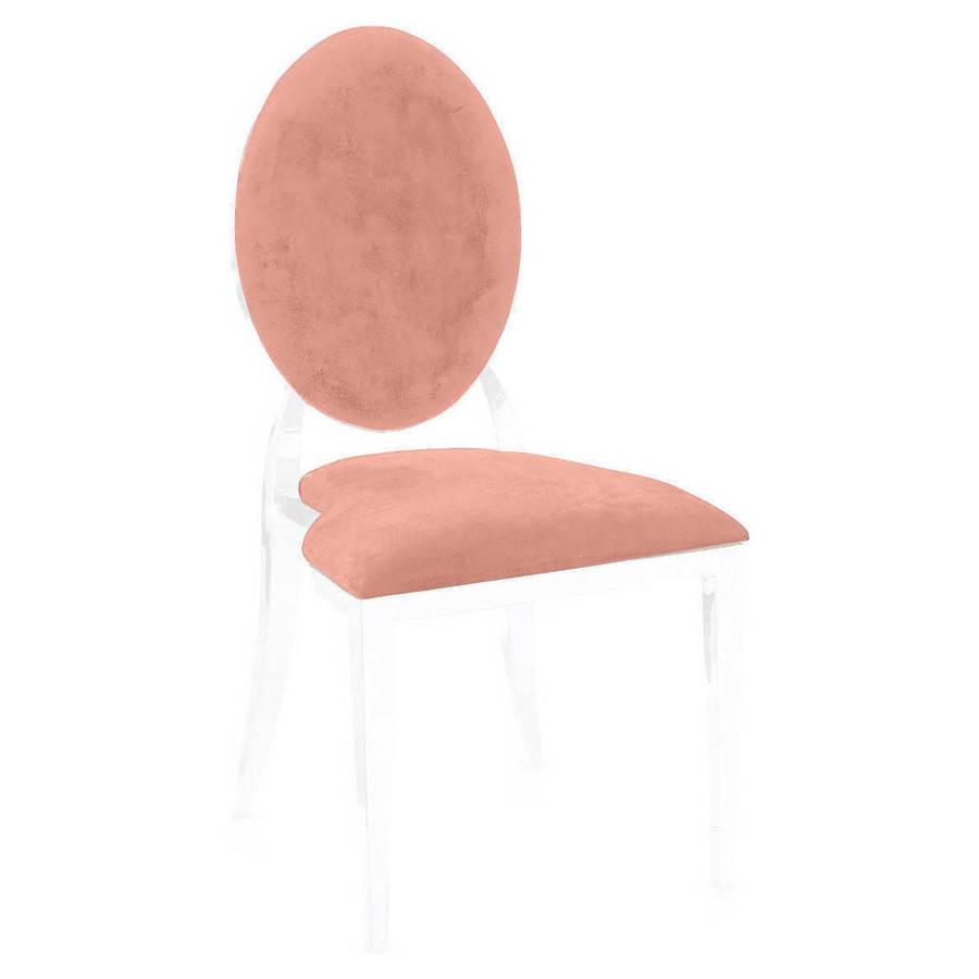 Чехол 2 шт. к стулу Вашингтон, розовый бархат - Фото миниатюра 1