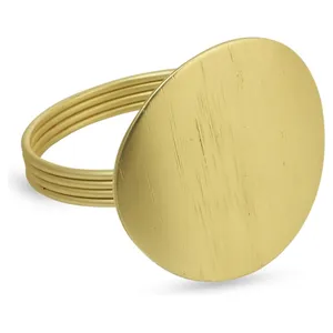 Кольцо для салфетки «Буко» золотое - Фото 1