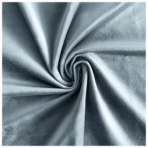 Скатерть прямоугольная бархатная серо-голубая темная - Фото 2