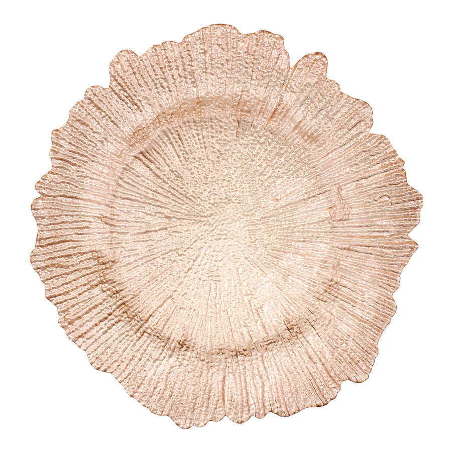 Подстановочная тарелка «Коралл» шампань - Фото миниатюра 1