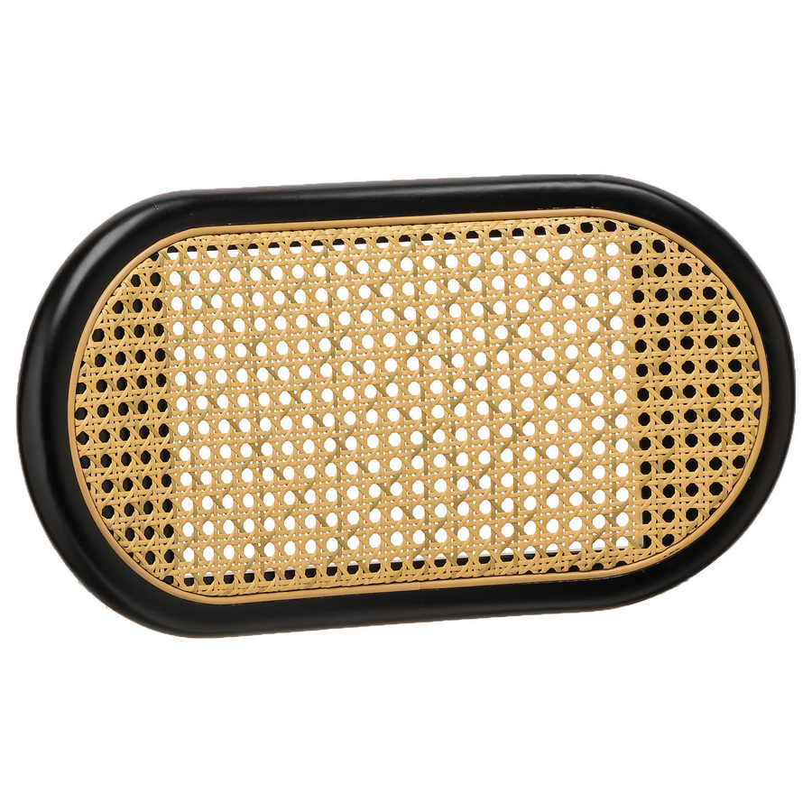 Спинка стула «Тотем» ротанг черная - Фото миниатюра 1