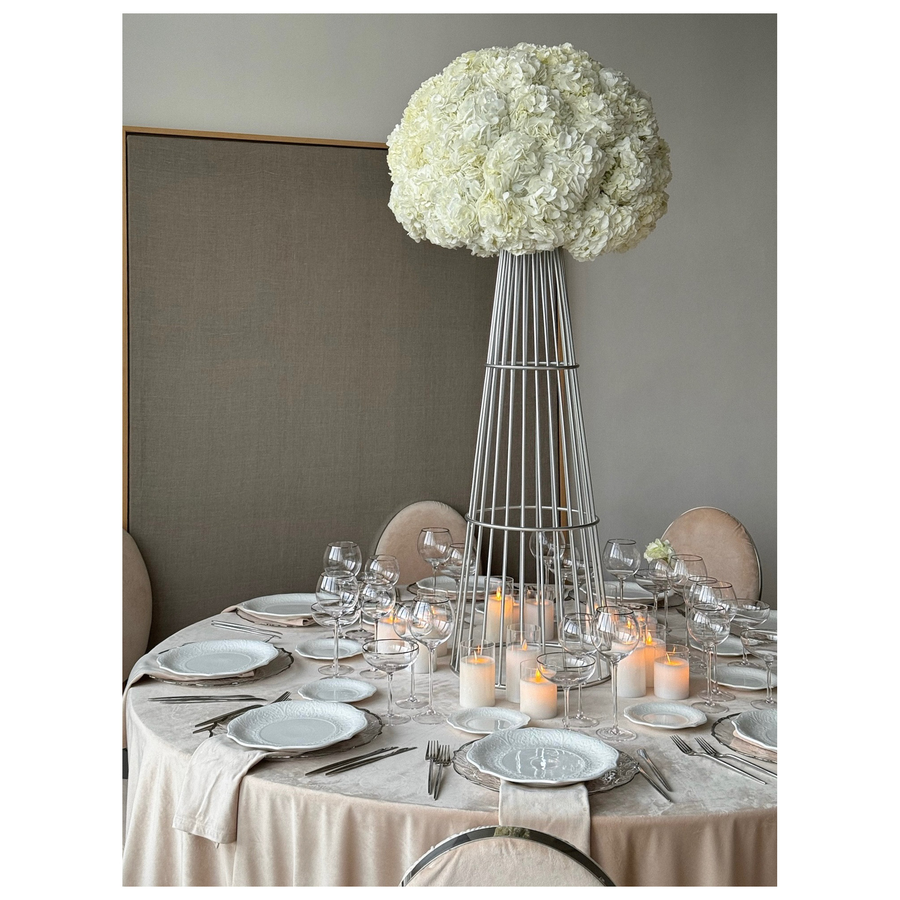 Стойка для цветов «Эйфи» серебряная - Фото миниатюра 2