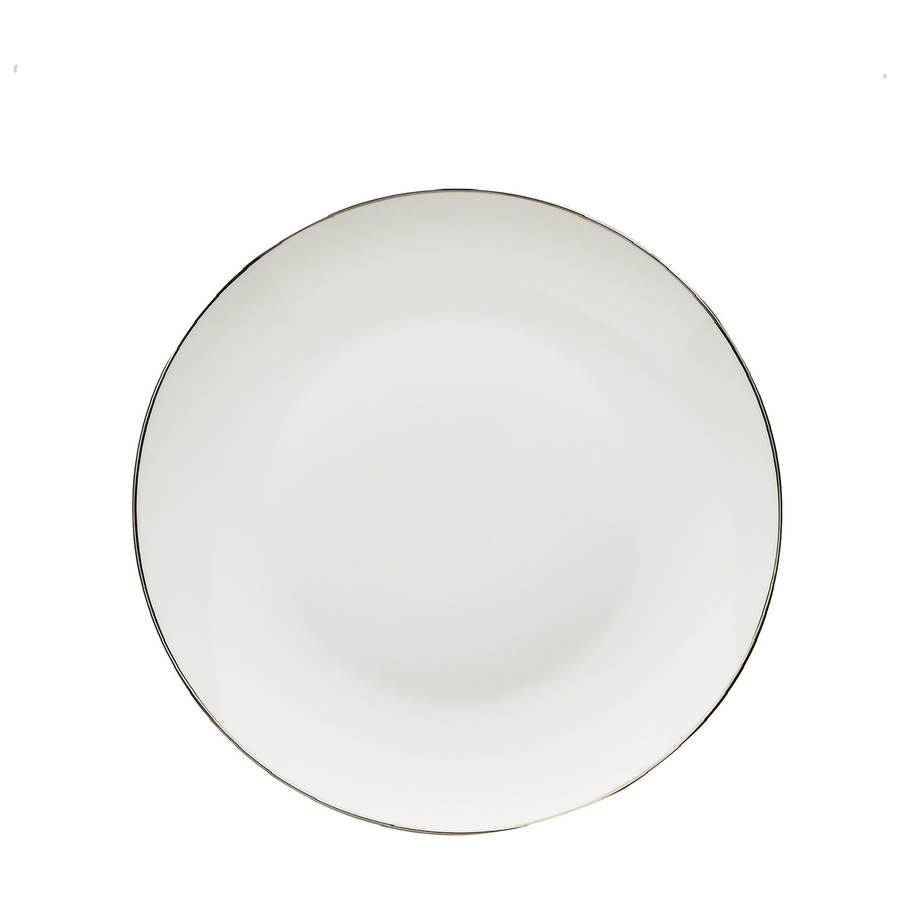 Закусочная тарелка «Виго» с серебряным кантом - Фото миниатюра 1