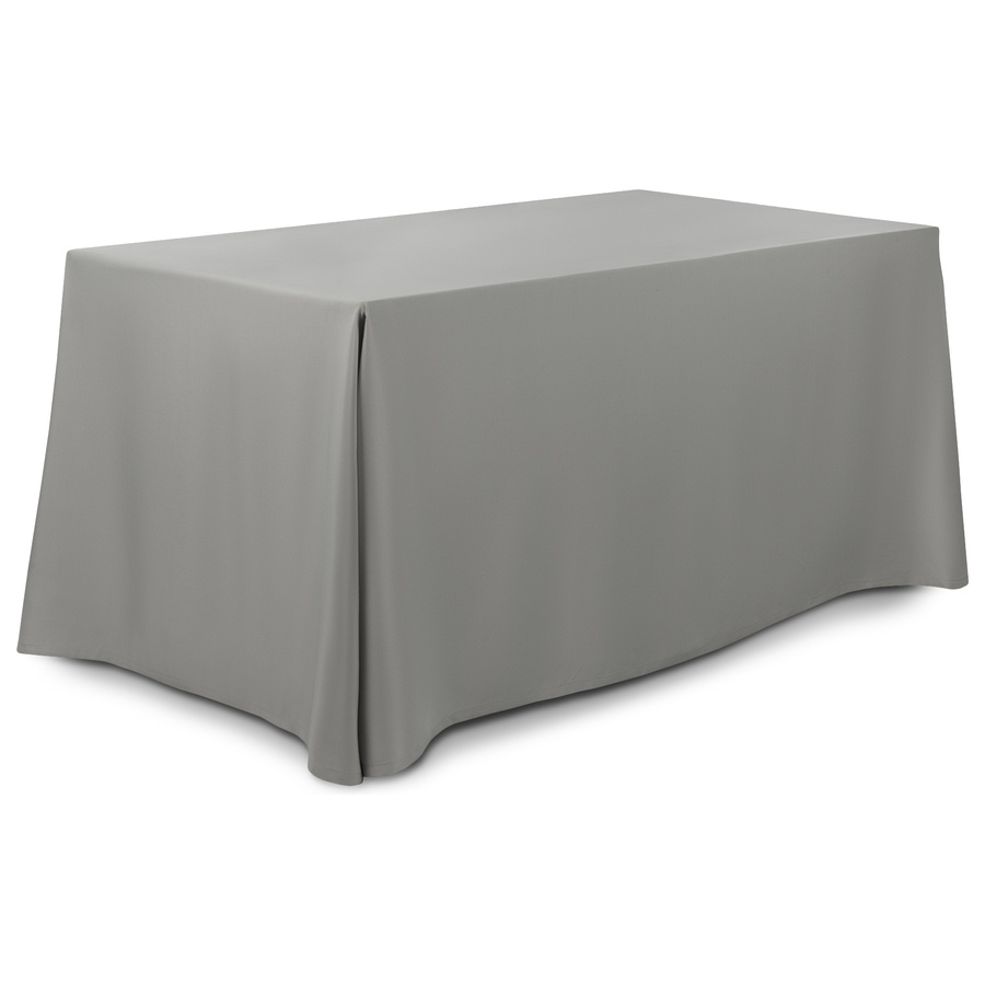 Скатерть прямоугольная габардин серая - Фото миниатюра 1