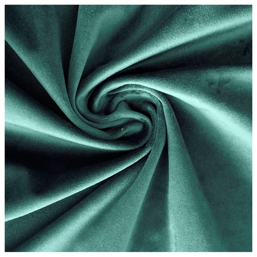 Скатерть прямоугольная широкая бархатная изумрудная - Фото миниатюра 2