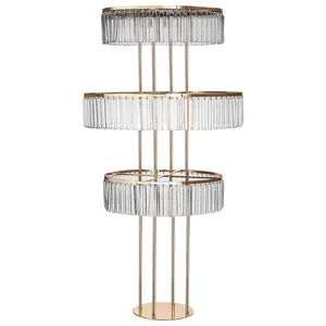 Стойка для цветов «Эдем» золотая с кристаллами - Фото 3