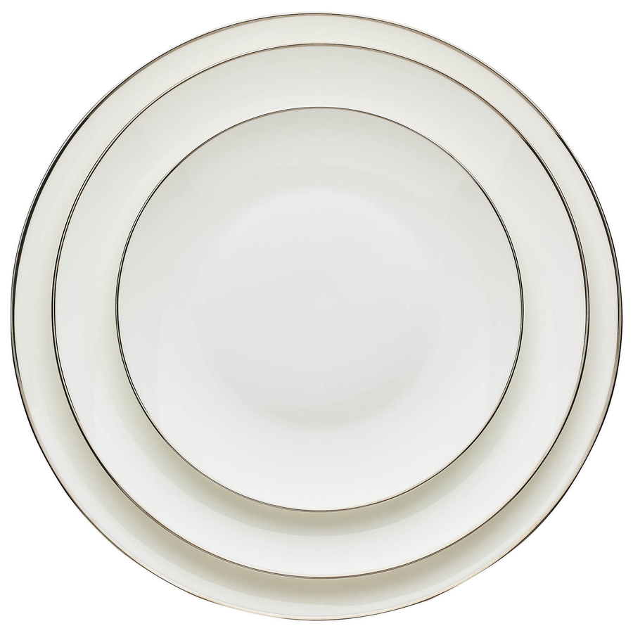 Набор тарелок «Виго» с серебряным кантом 31, 27 и 21см - Фото миниатюра 1