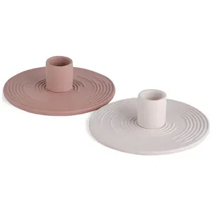 Набор подсвечников Ассо розовые