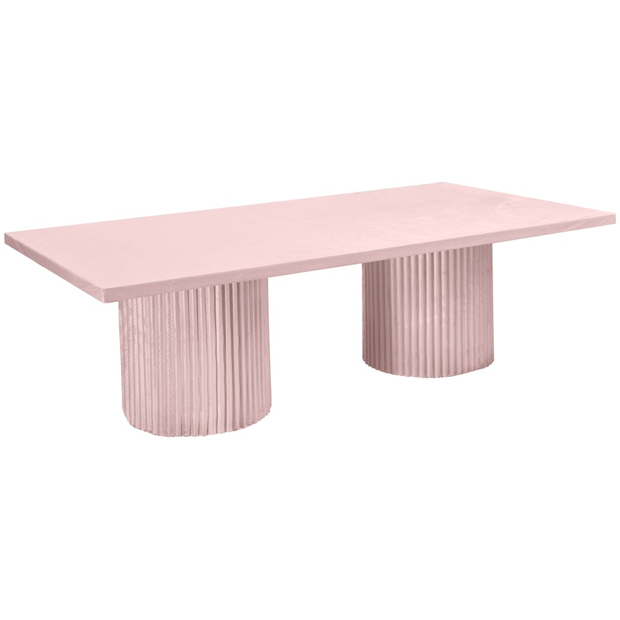 Стол «Арис» прямой, бархат пыльно-розовый - Фото миниатюра 1