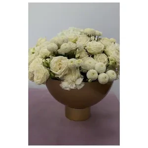 Ваза «Базено» золотая - Фото 2