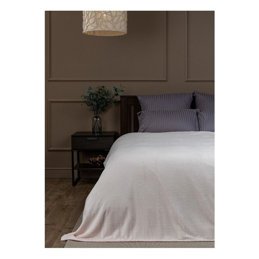 Плед «Флаффи» кремового цвета - Фото миниатюра 3