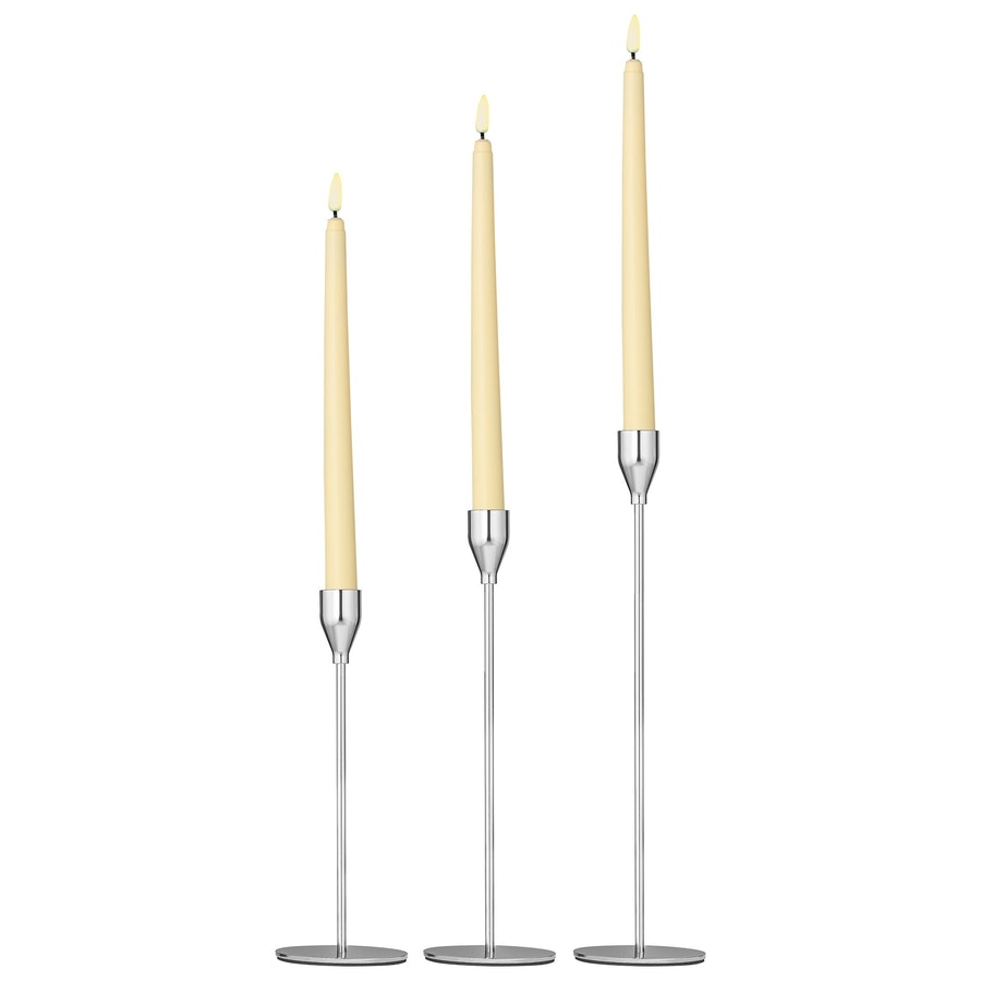Набор подсвечников «Имс» серебряного цвета - Фото миниатюра 3