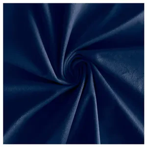 Скатерть круглая бархатная темно-синяя - Фото 2