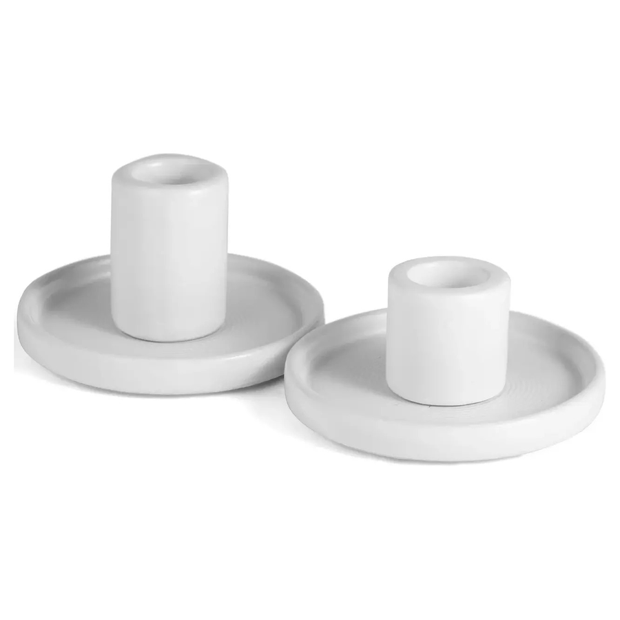 Подсвечник «Бренна» белый S - Фото миниатюра 2