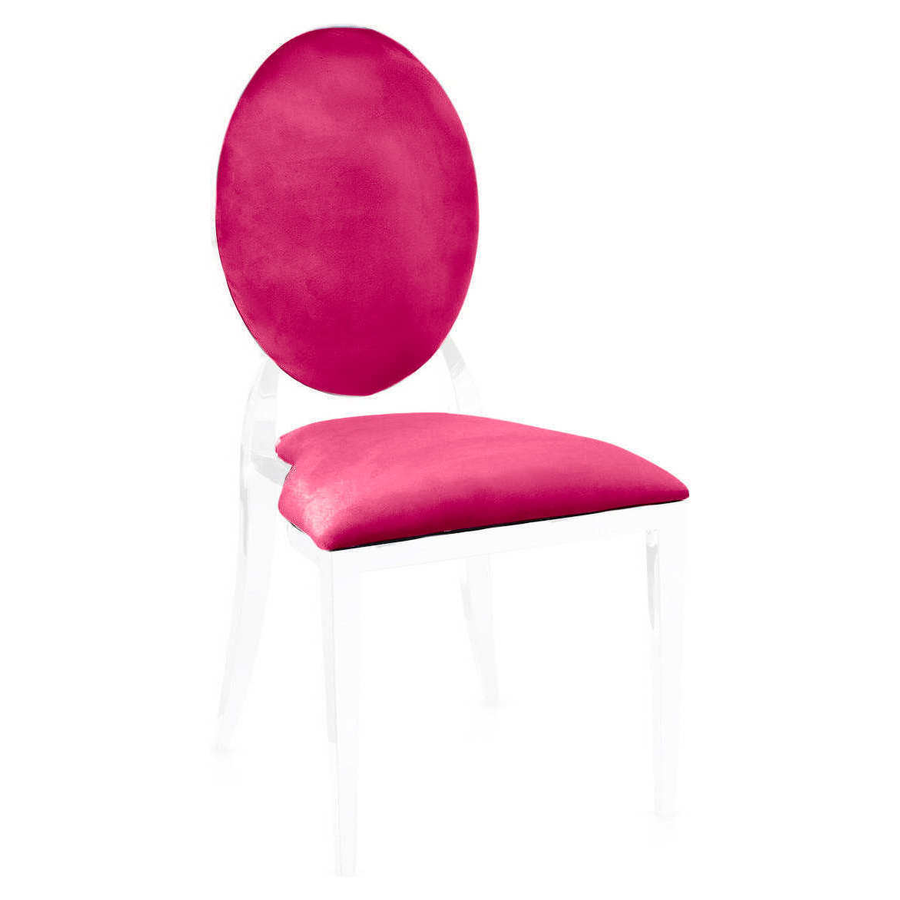 Чехол 2 шт. к стулу Вашингтон, малиновый бархат - Фото миниатюра 1