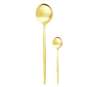 Десертная ложка  «Изи» матовое золото - Фото 2
