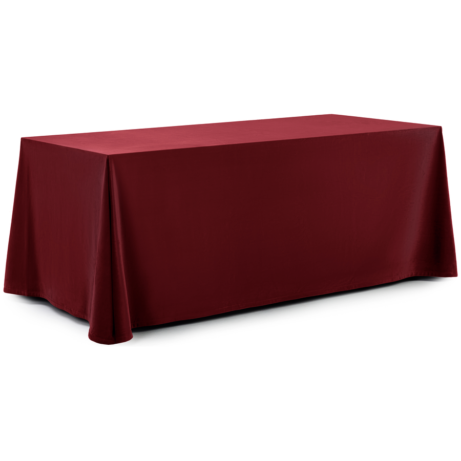 Скатерть прямоугольная бархатная бордовая - Фото основное 1