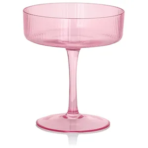 Блюдце для шампанского «Телеро» розовое - Фото 1