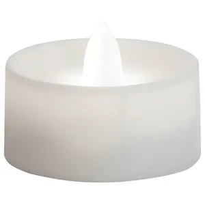 Led свеча 5,5х4см белого цвета - Фото 1