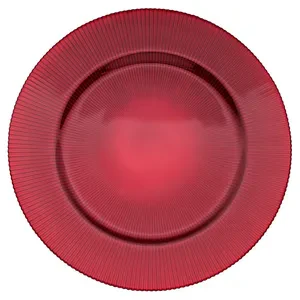 Подстановочная тарелка «Фере» красная