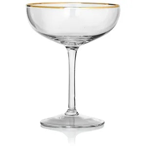 Блюдце для шампанского «Санко» с золотым кантом