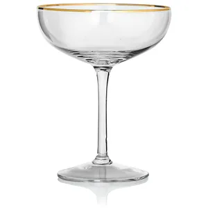 Блюдце для шампанского «Санко» с золотым кантом