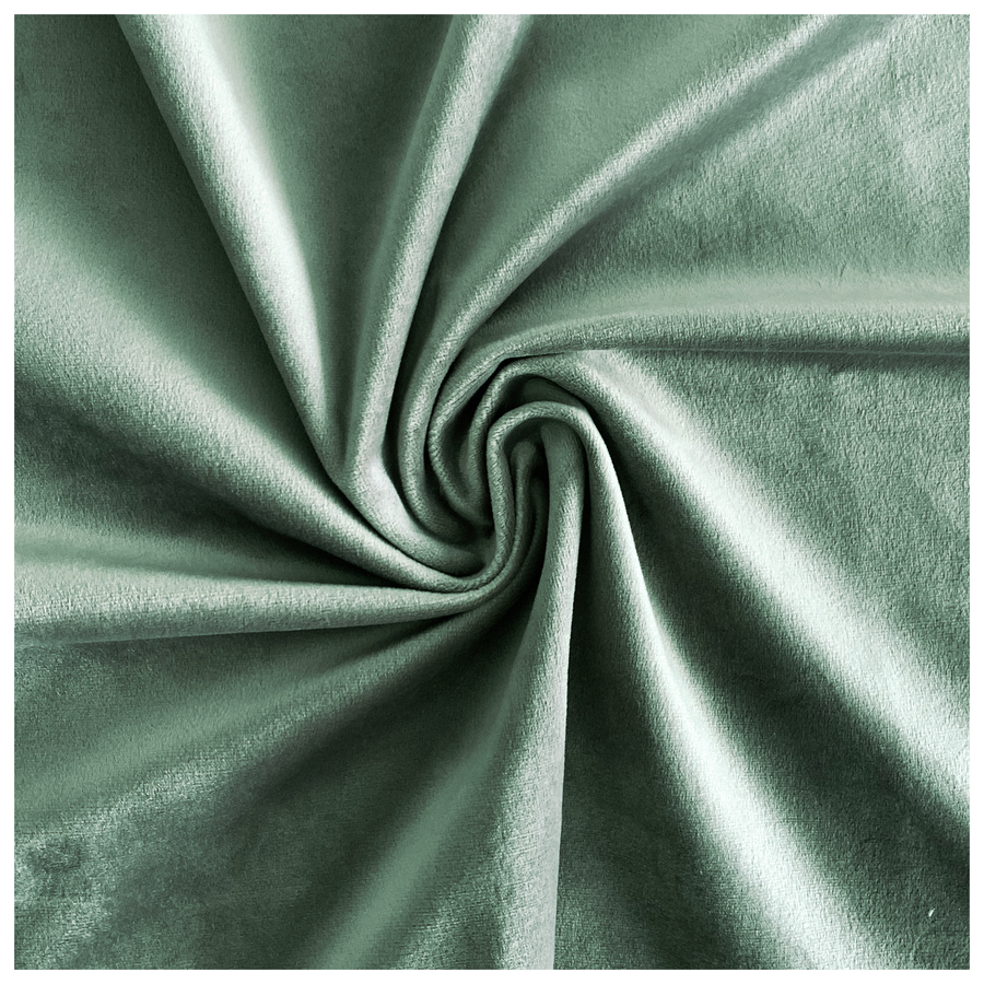 Скатерть прямоугольная бархатная шалфейная - Фото миниатюра 2