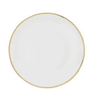 Обеденная тарелка «Виго» с золотым кантом - Фото 1