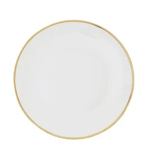 Обеденная тарелка «Виго» с золотым кантом
