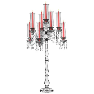 Канделябр «Алис» на 9 свечей хрустальный большой - Фото 6