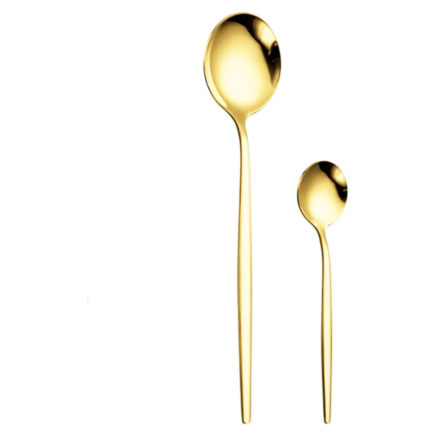 Десертная ложка  «Изи» глянцевое золото - Фото миниатюра 2