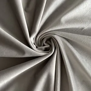 Скатерть прямоугольная бархатная светло-серая - Фото 2