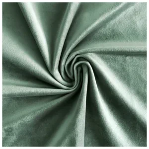 Скатерть прямая широкая бархатная шалфейная - Фото 2