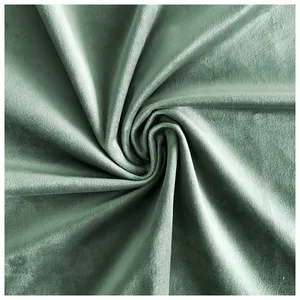 Скатерть прямая широкая бархатная шалфейная - Фото 2