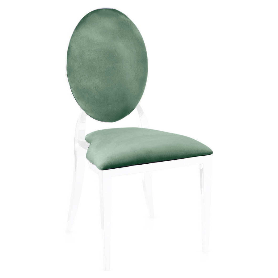 Чехол 2 шт. к стулу Вашингтон, шалфейный бархат - Фото миниатюра 1