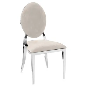 Стул Вашингтон серебро, кремовые подушки из бархата