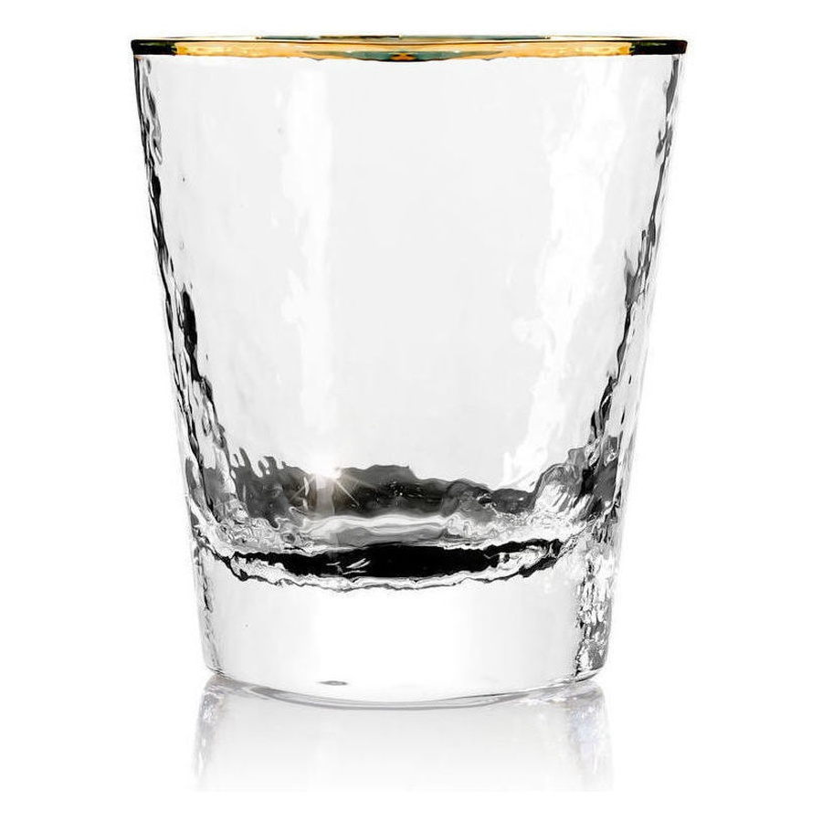 Стакан «Эванс» прозрачный с золотой каймой, 340 мл - Фото миниатюра 1
