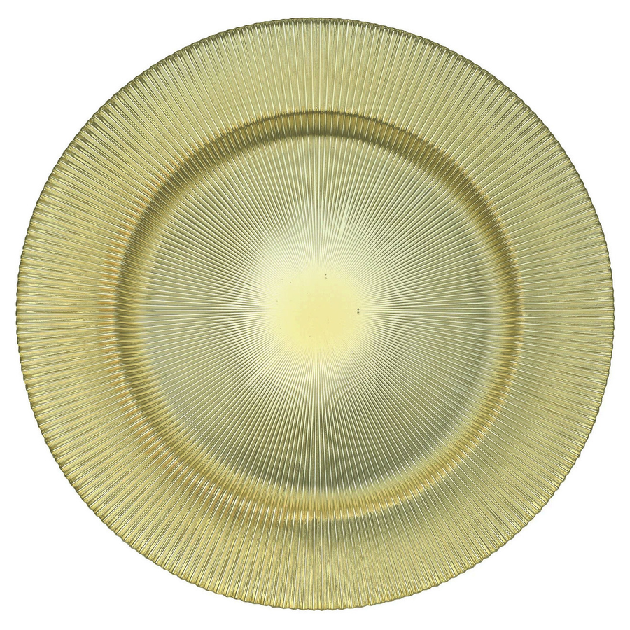 Подстановочная тарелка «Фере» золотая - Фото миниатюра 1