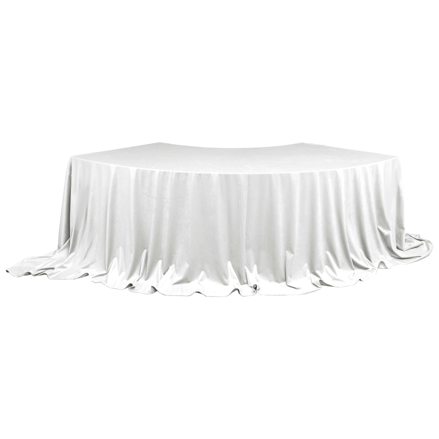 Скатерть для президиума бархатная белая - Фото основное 1