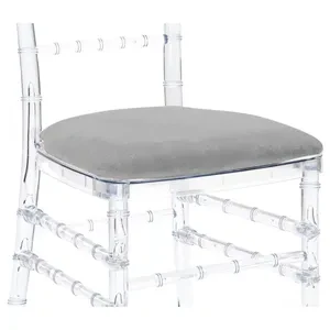 Подушка Кьявари светло-серая, бархат. Сдаётся со стулом.