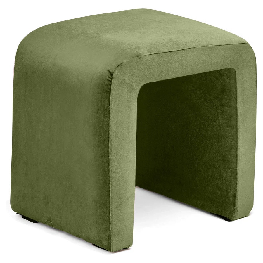 Пуф «П» мшистый бархат - Фото миниатюра 1