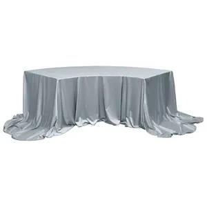 Скатерть для президиума бархатная серо-голубая - Фото 2