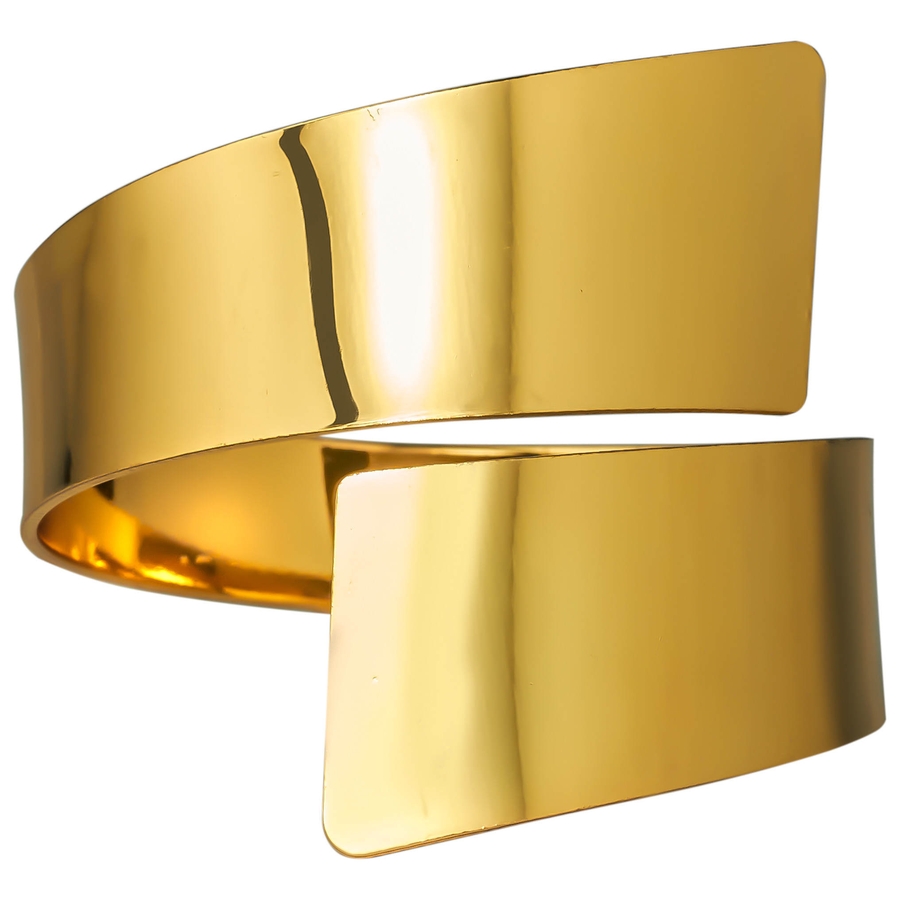 Кольцо для салфетки «Мади» золотое - Фото миниатюра 1