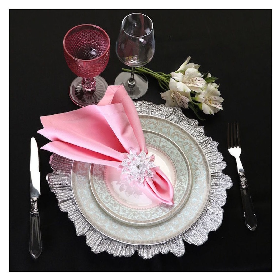 Салфетка габардин розовая - Фото миниатюра 2